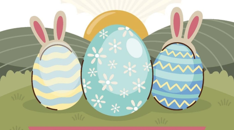 Busca de ovos de Pascua