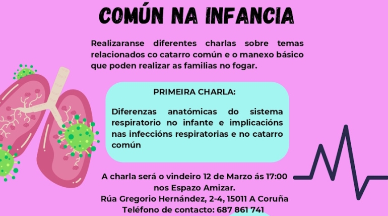 Charla informativa sobre fisioterapia e catarro común na infancia – A Coruña