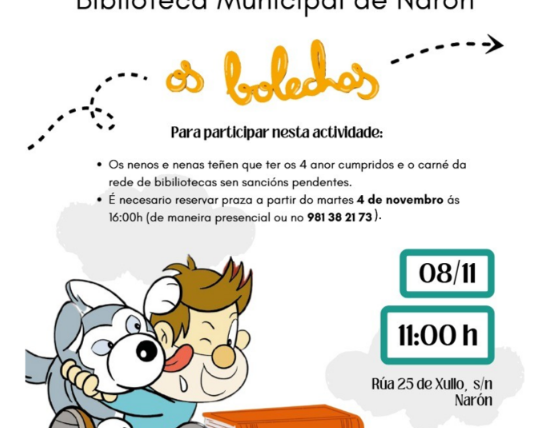 Os Bolechas y las familias acogedoras llegan a la biblioteca